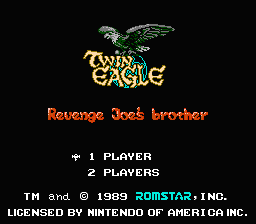 Twin Eagle title screenshot